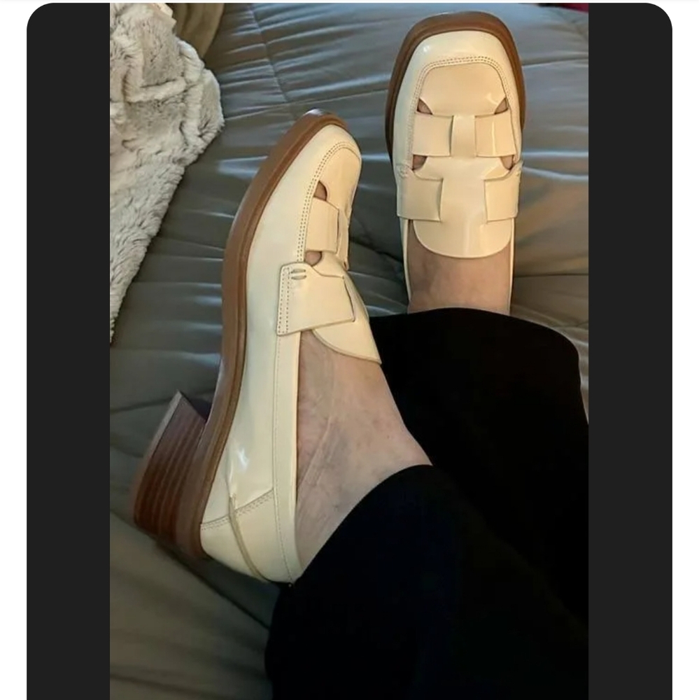 Franco Sarto Leather Cutout Design